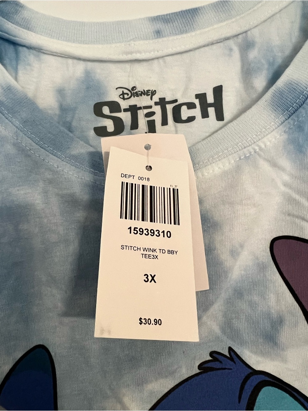 Disney Hot Topic Lilo & Stitch Tie-Dye Graphic Tee - Picture 4 of 6